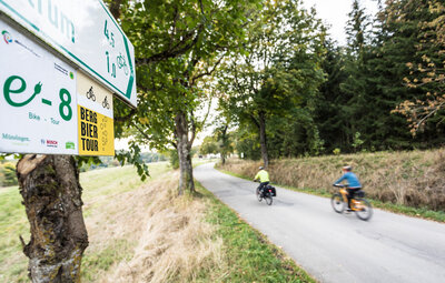 Berg Brauerei Erlebnisse Fahrrad fahren auf der Bier-Tour