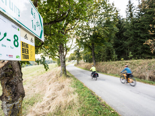 Berg Brauerei Erlebnisse Fahrrad fahren auf der Bier-Tour