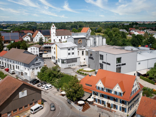 Berg Brauerei Luftaufnahme von dem Gelände